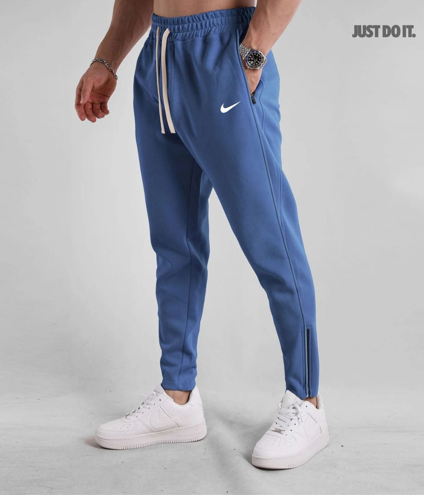 Pantalon Streetwear avec fermeture éclair à la cheville