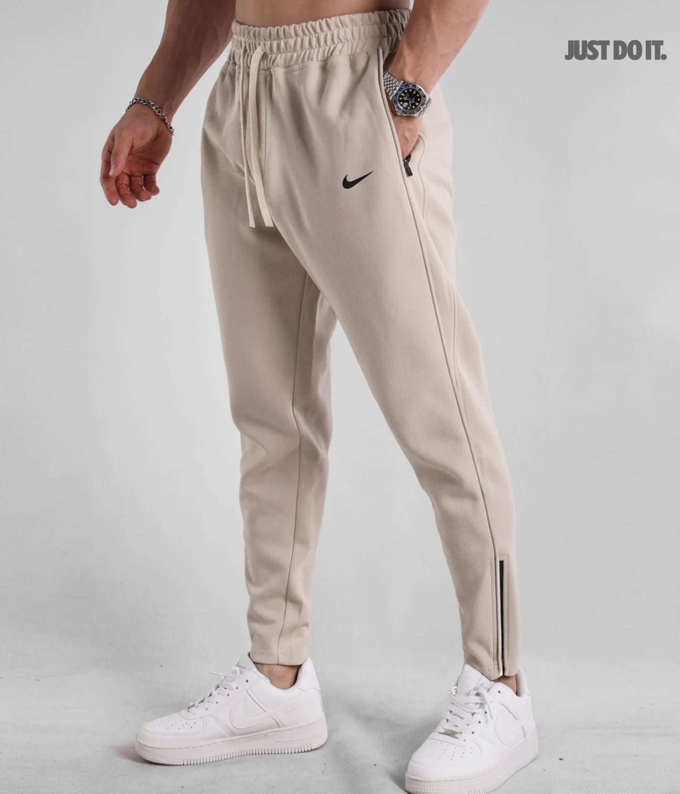 Pantalon Streetwear avec fermeture éclair à la cheville