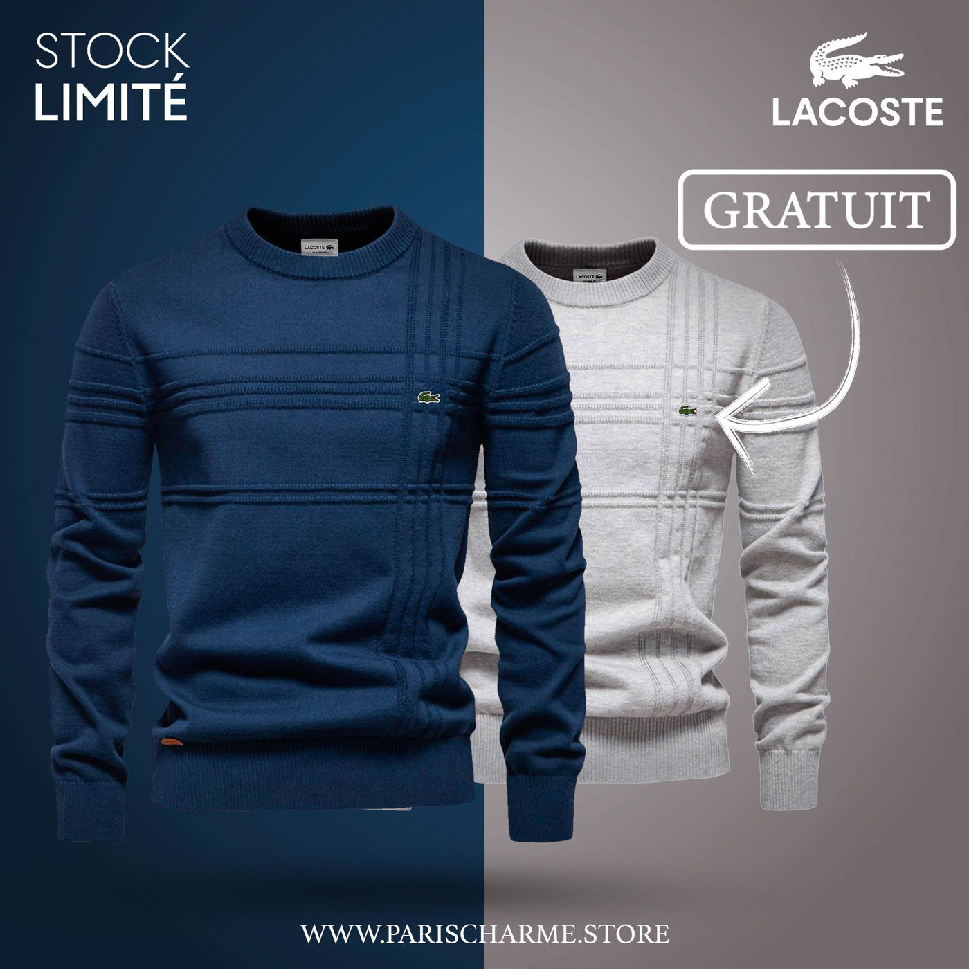 Pull Homme Texturé 1+1