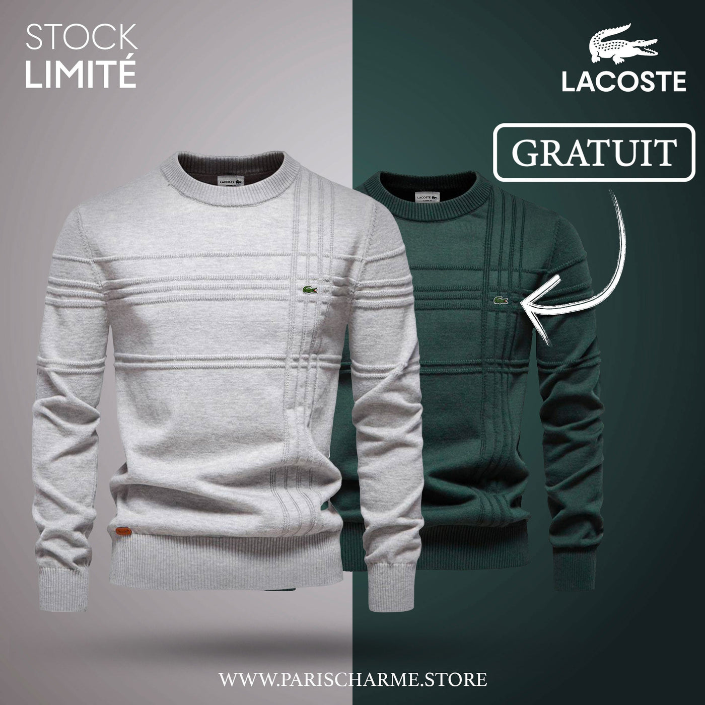 Pull Homme Texturé 1+1