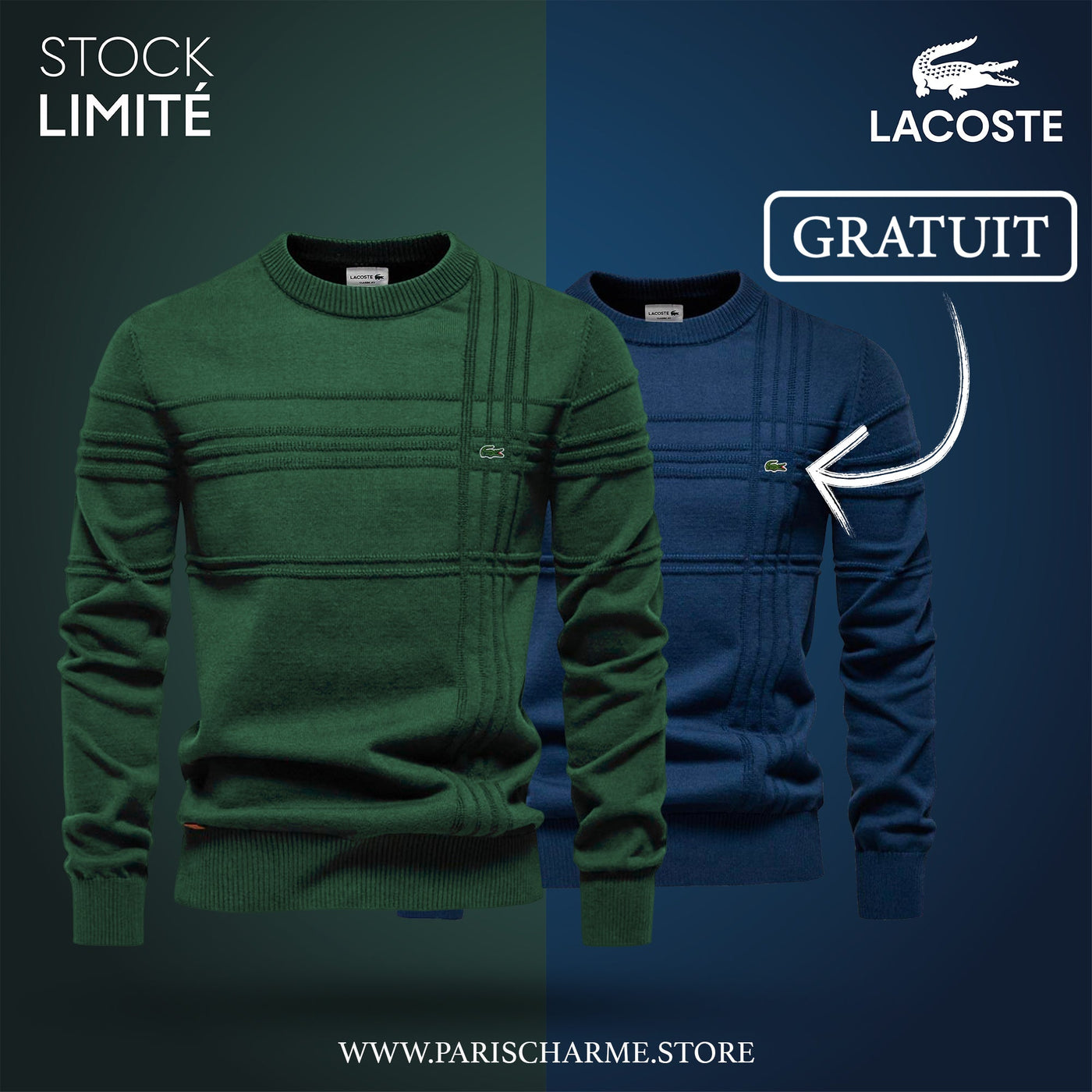 Pull Homme Texturé 1+1
